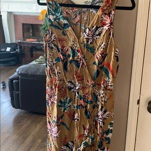 Brown floral dress